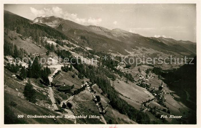 Heiligenblut Kaernten Glocknerstrasse Landschaftspanorama Hohe Tauern