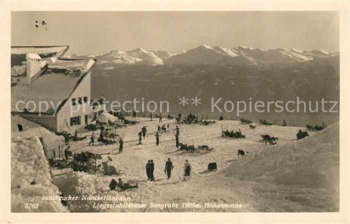 Innsbruck Innsbrucker Nordkettenbahn Sonnenterrasse Seegrube Hoehensonne Alpenpa