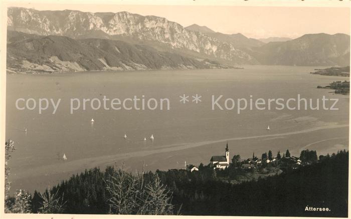 Attersee Panorama Alpen