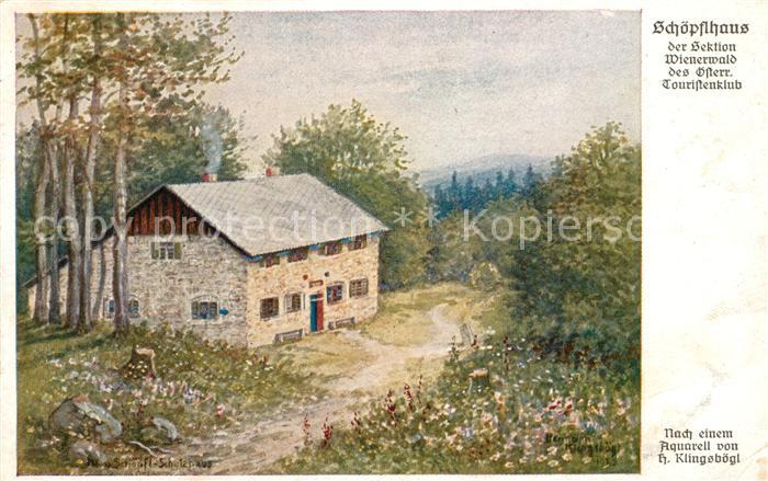 Altenmarkt Triesting Schoepflhaus Sektion Wienerwald nach Aquarell von Klingsboe