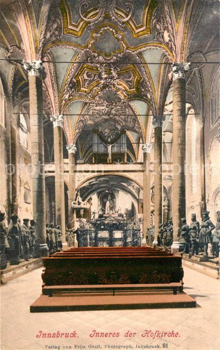 Innsbruck Inneres der Hofkirche