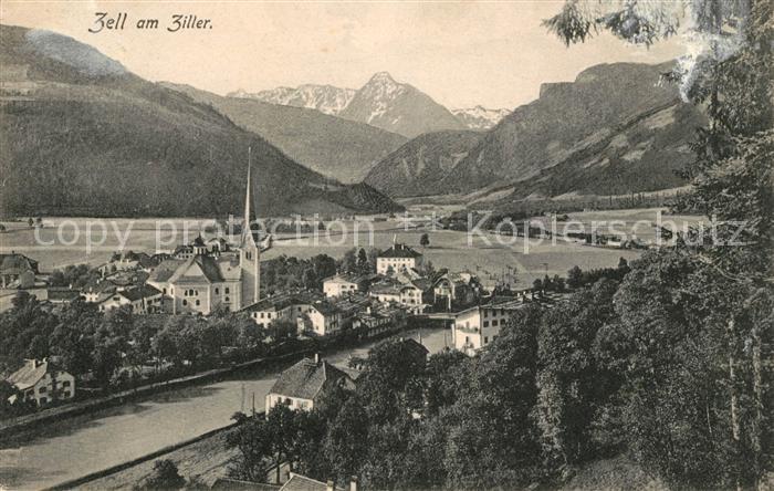 Zell Ziller Tirol Panorama Alpen