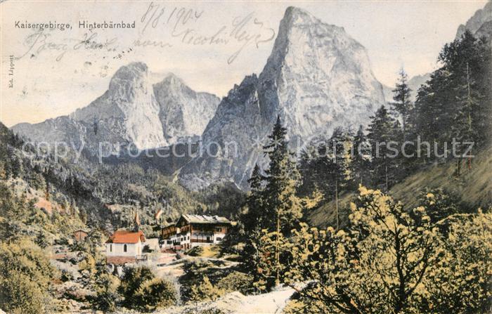 Hinterbaernbad Bergdorf Kaisergebirge