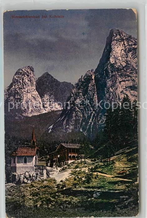 Hinterbaerenbad Bergdorf Kapelle Alpen