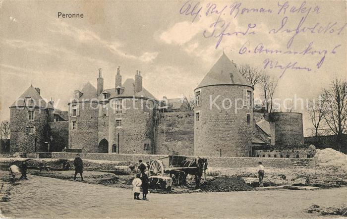 Peronne 80 Somme Ruines du Chateau