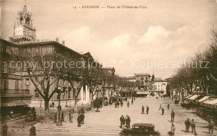 Avignon Vaucluse Place de l_Hotel de Ville Monument