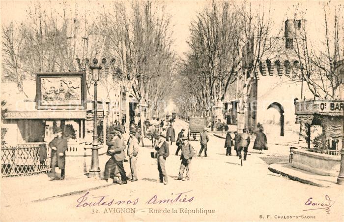 Avignon Vaucluse Rue de la Republique