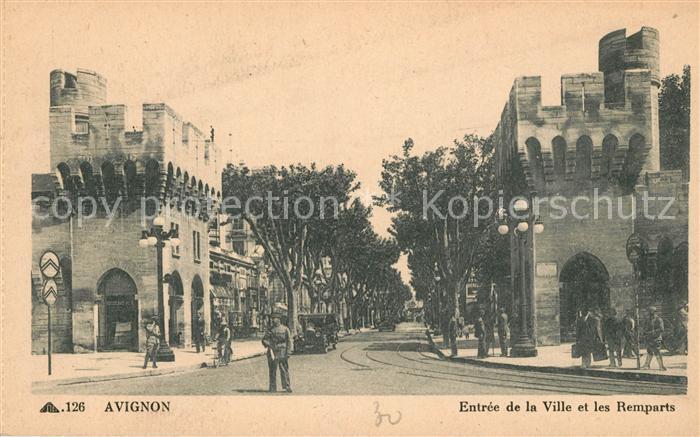 Avignon Vaucluse Entree de la Ville et les Remparts