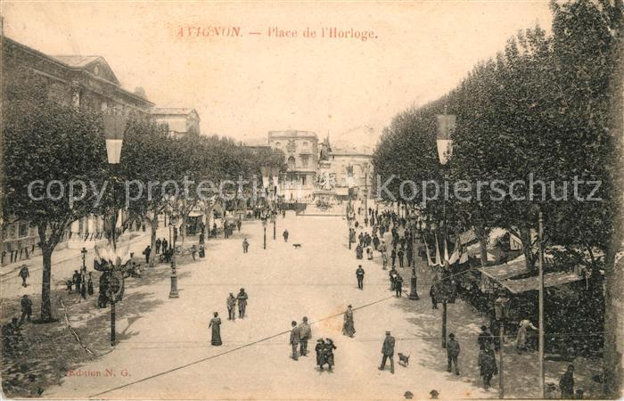 Avignon Vaucluse Place de l_Horloge Monument