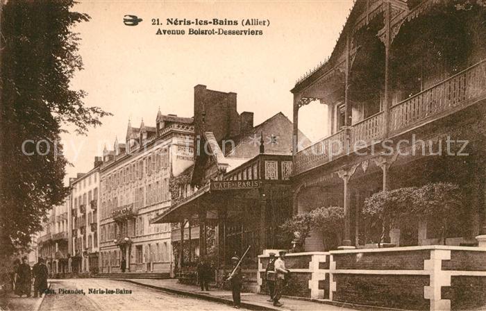 Neris-les-Bains Avenue Boisrot Desserviers