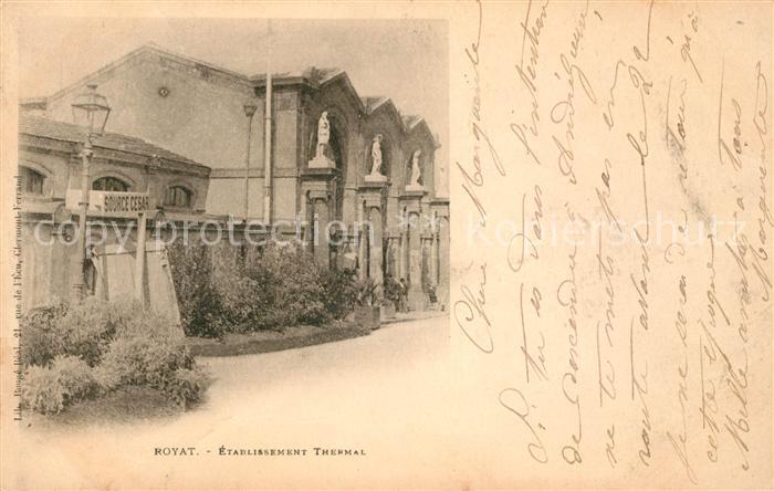 Royat les Bains Etablissement thermal