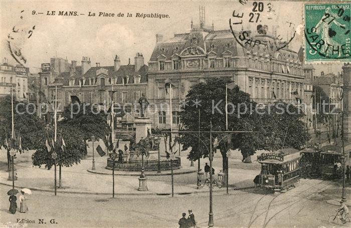 Le Mans Sarthe Place de la Republique Monument