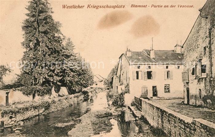 Blamont Meurthe-et-Moselle Partie an der Vezouse Westlicher Kriegs