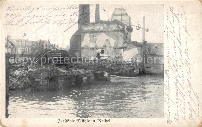 Rethel Ardennes Zerstoerte Muehle Truemmer Ruinen 1. Weltkrieg