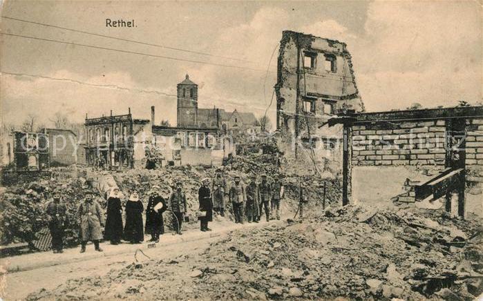 Rethel Ardennes Truemmer Ruinen 1. Weltkrieg Nr 284