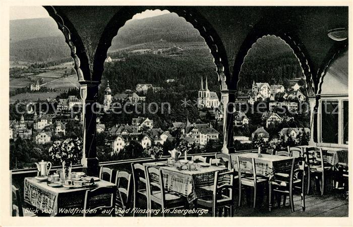 Bad Flinsberg Swieradow Zdroj Blick vom Restaurant Waldfrieden