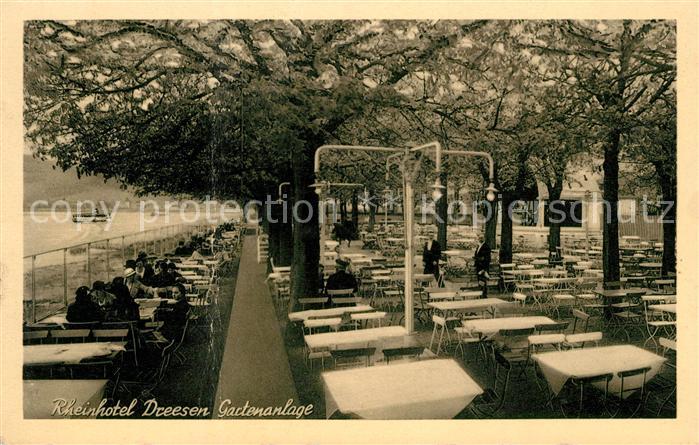 Bad Godesberg Rheinhotel Dreesen Gartenanlage Gartenrestaurant