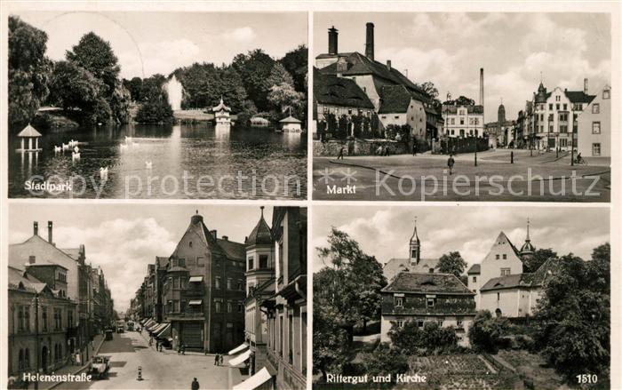 Limbach Sachsen Stadtpark Markt Helenenstrasse Rittergut Kirche