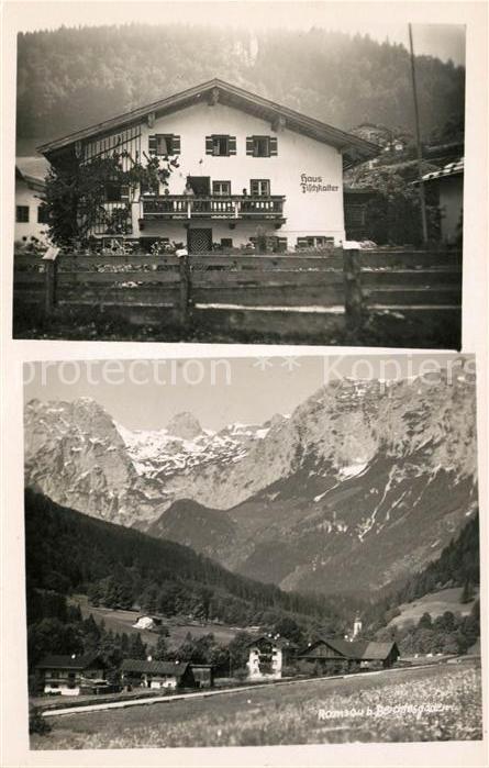Ramsau Berchtesgaden Haus Fischkalter Gesamtansicht mit Alpenpanorama