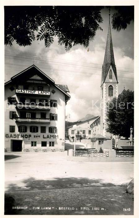 Seefeld Tirol Gasthof Zum Lamm Kirche