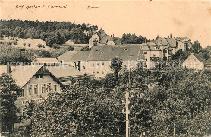 Bad Hartha Tharandt Ortsansicht mit Kurhaus