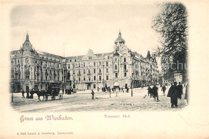 Wiesbaden Nassauer Hof Pferdedroschke