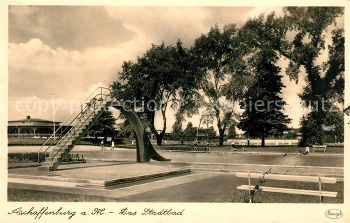 Aschaffenburg Main Stadtbad Freibad