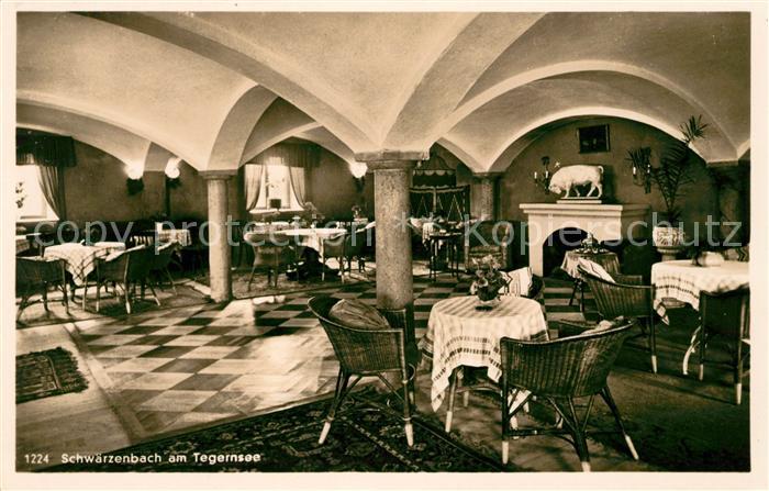 Schwaerzenbach Tegernsee Originelle Gaststaette Gastraum