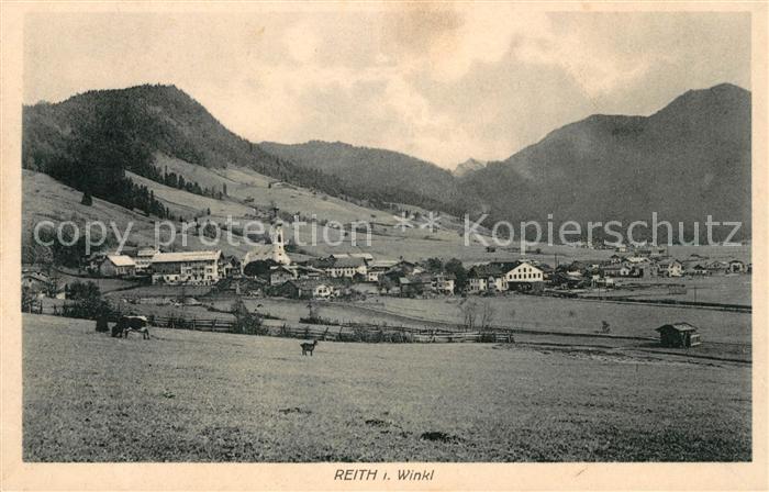 Reit Winkl Gesamtansicht mit Alpenpanorama