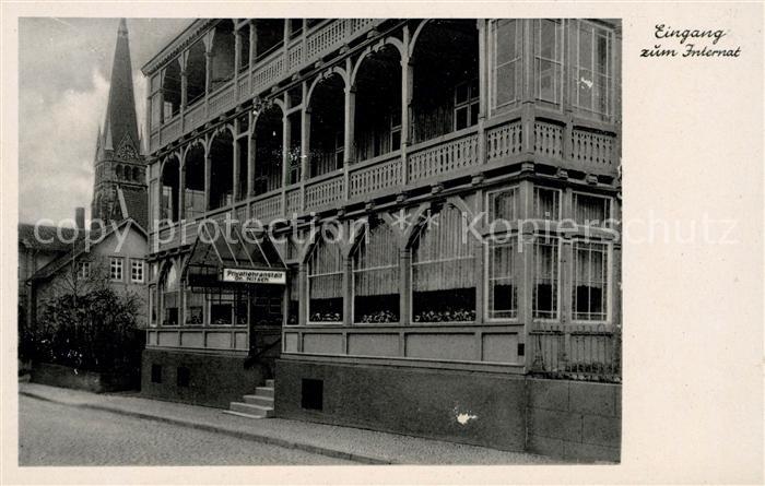 Bad Harzburg Privatlehranstalt Dr Nitsch Eingang zum Internat