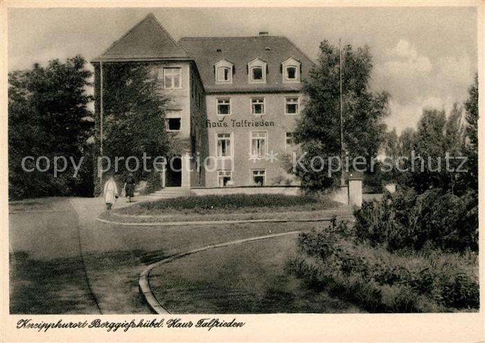 Bad Berggiesshuebel Haus Talfrieden Kneippkurort