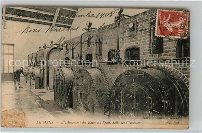 Le Mans Sarthe Etablissement des Eaux a l'Epau Salle d