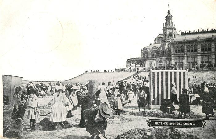 Ostende Oostende Jeux des Enfants a la plage
