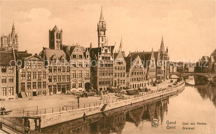 Gand Belgien Quai aux Herbes