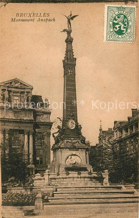 Bruxelles Bruessel Monument Anspach