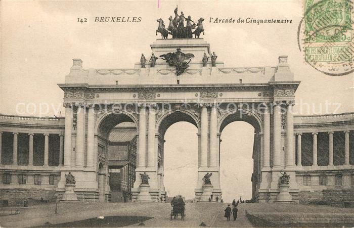 Bruessel Bruxelles Arkarden Cinquantenaire
