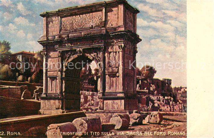 Roma Rom Triumphbogen des Tito Foro Romano