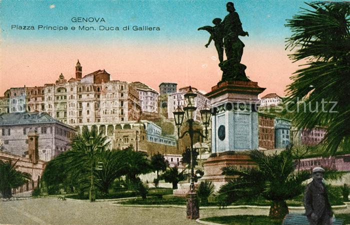 Genova Genua Liguria Piazza Principe Duca di Galliera
