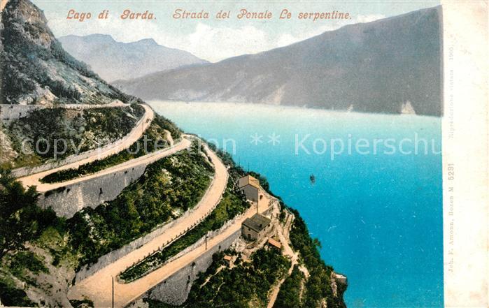 Lago di Garda Strada del Ponale Le serpentine