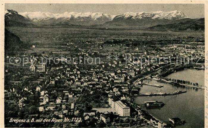 Bregenz Bodensee Fliegeraufnahme