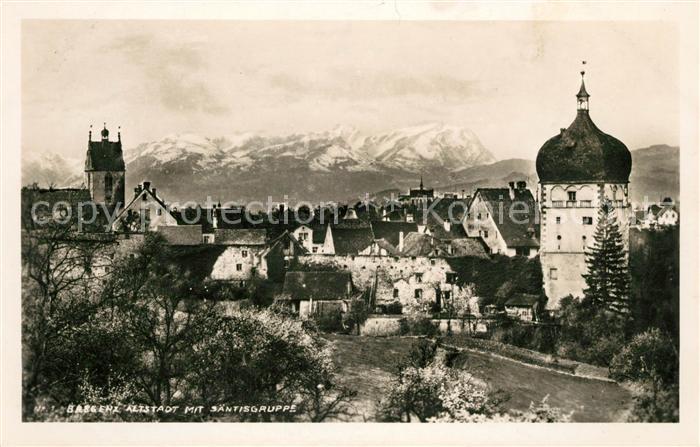 Bregenz Bodensee Altstadt Saentisgruppe