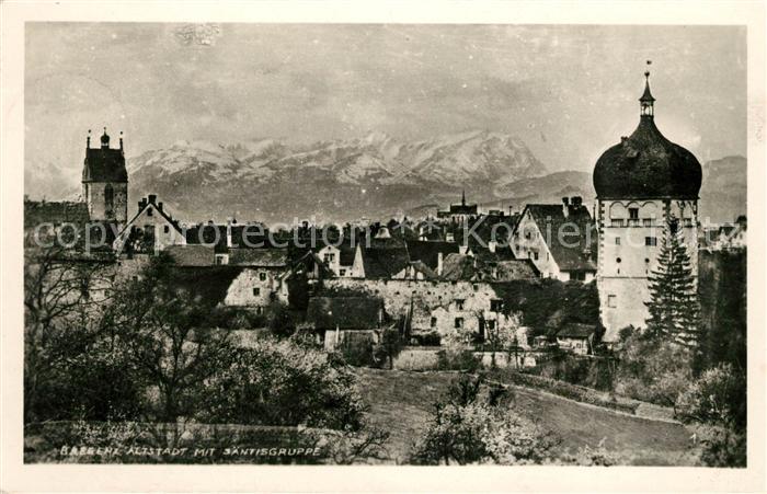 Bregenz Bodensee Altstadt Saentisgruppe