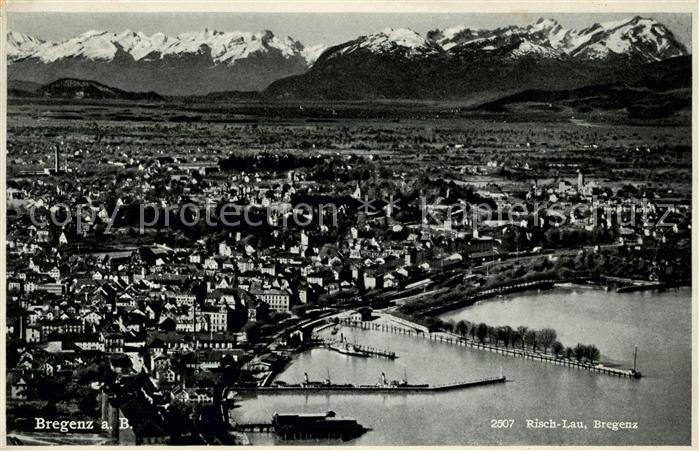 Bregenz Bodensee Fliegeraufnahme