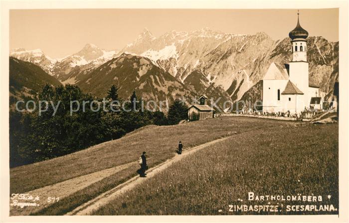 Scesaplana Bartholomaeberg Zimbaspitze