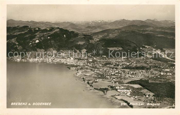 Bregenz Bodensee Fliegeraufnahme