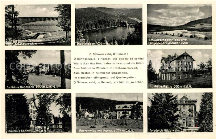Schwarzwald Schwarzenbach Talsperre Mummelsee Kurha