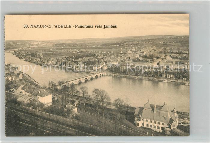 Namur sur Meuse Citadelle Panorama Jambes
