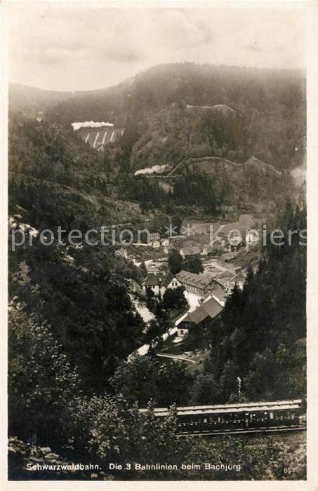Schwarzwald Schwarzwaldbahn bei Bachjörg