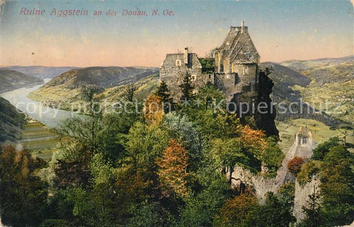 Aggsbach-Dorf Ruine Aggstein Donaupartie