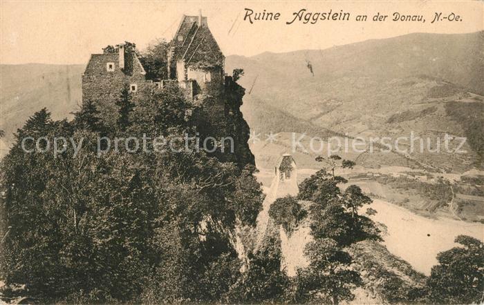 Aggsbach-Dorf Ruine Aggstein Donaupartie